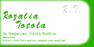 rozalia totola business card